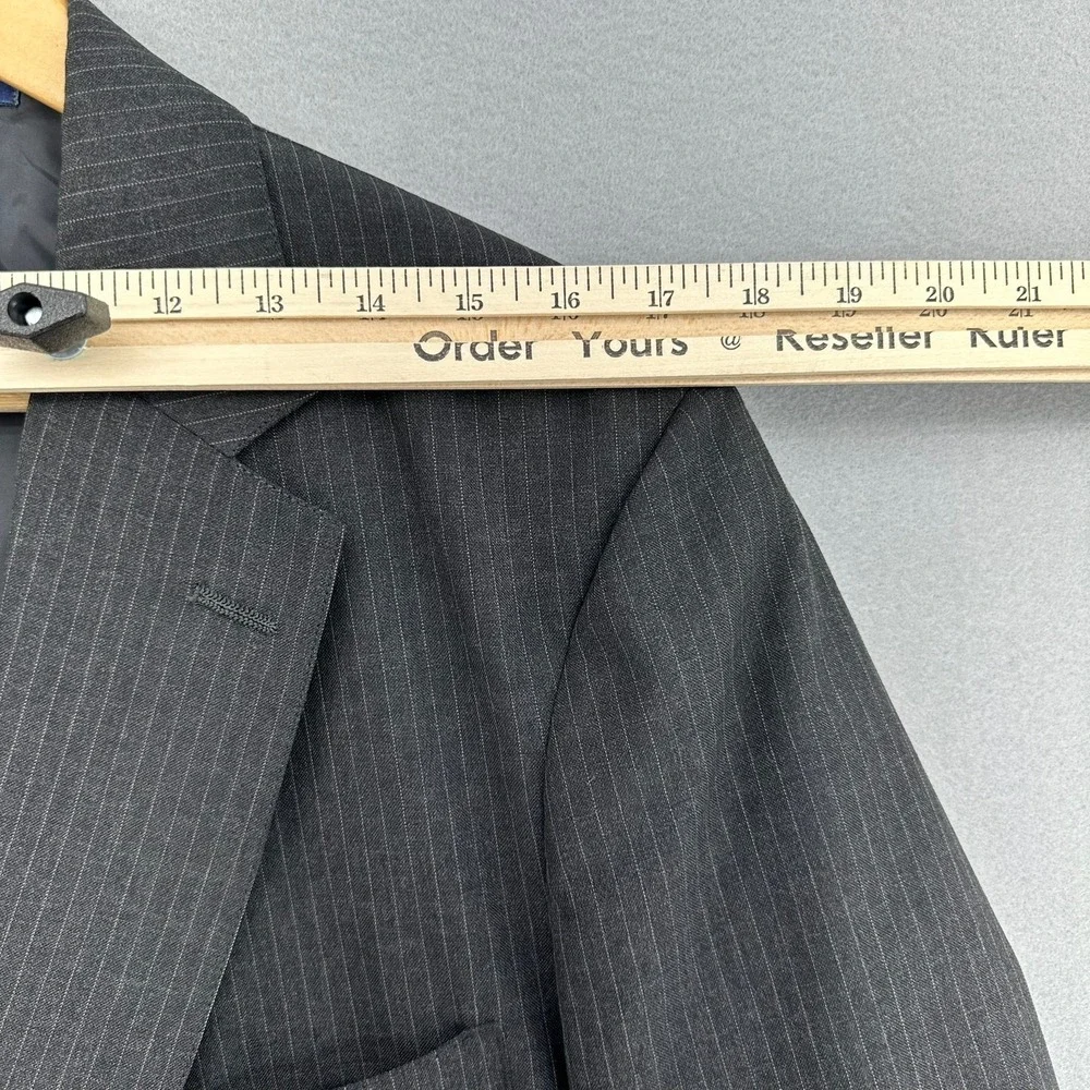 VTG 60/70s Brooks Brothers 1818 Wool‎ Grey Pinstripe Suit Jacket Blazer 42R